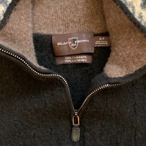Cashmere zip front sweater